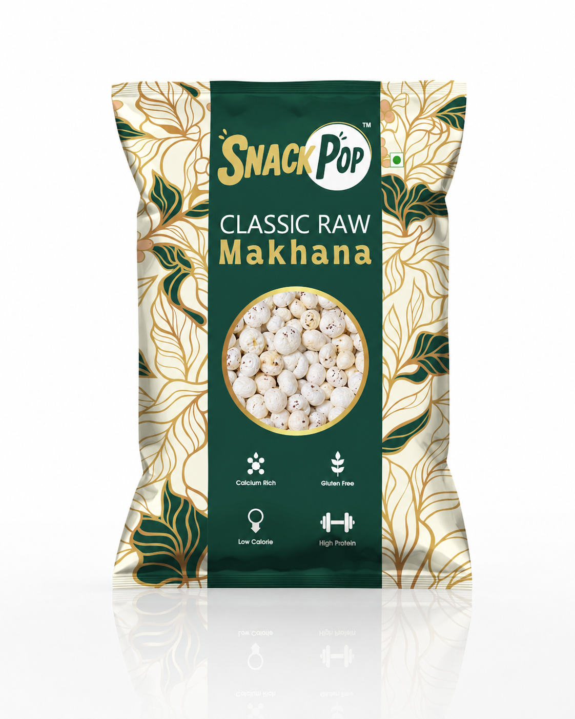 SnackPop Classic Raw Makhana 100gm