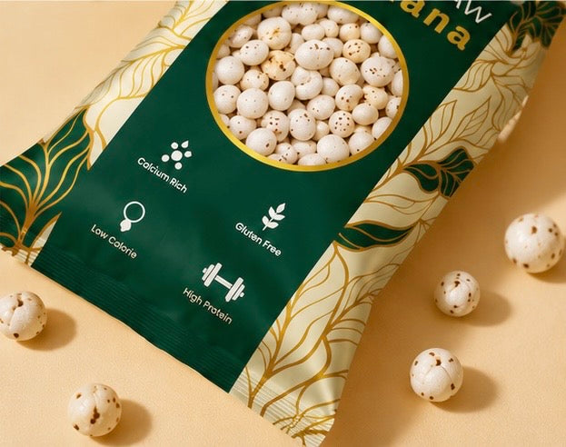 Snackop Healthy fox nuts pack of 4 Close Up